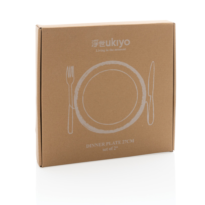 Set de 2 assiettes 28cm Ukiyo – Image 5