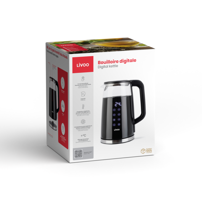 Bouilloire digitale à température variable 1,7 L LIVOO – Image 3