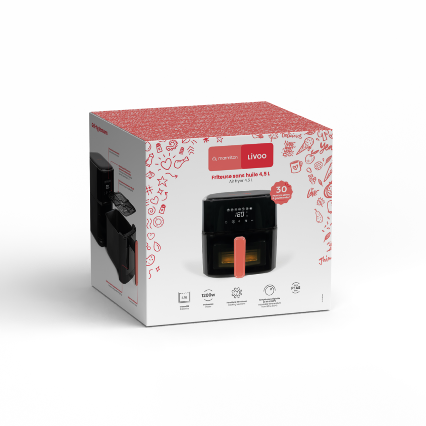 Friteuse sans huile 4,5 L - Livoo x Marmiton – Image 3