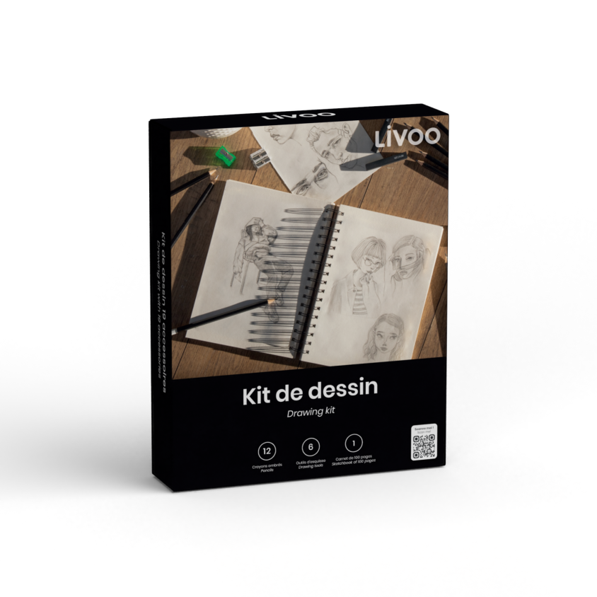Kit de dessin 19 accessoires – Image 3