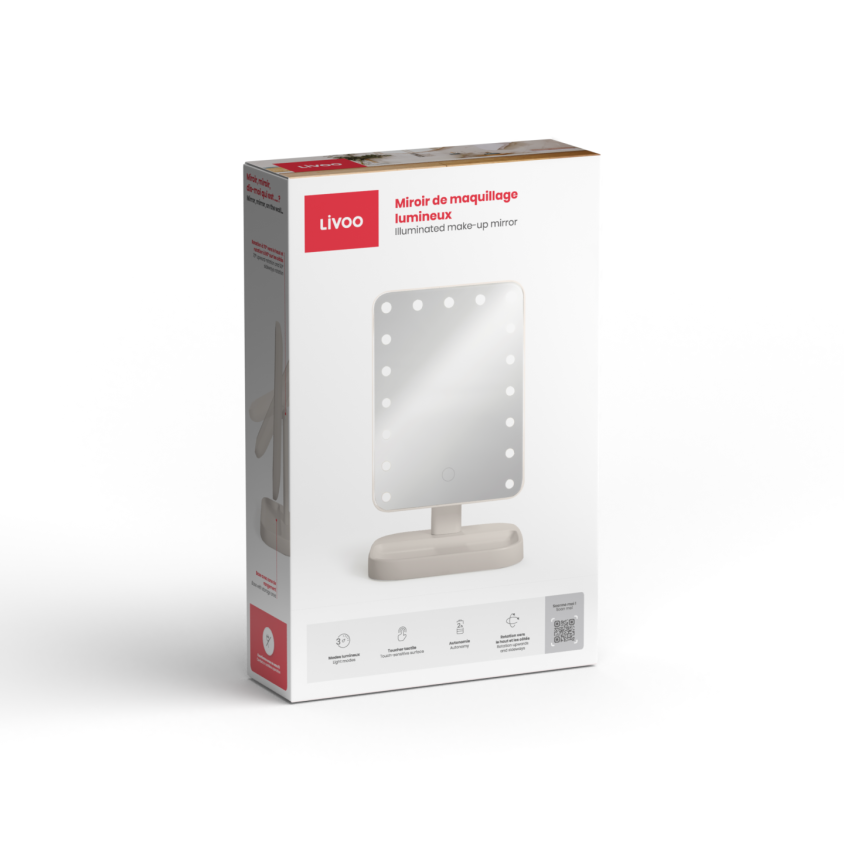 Miroir de maquillage lumineux Livoo – Image 4