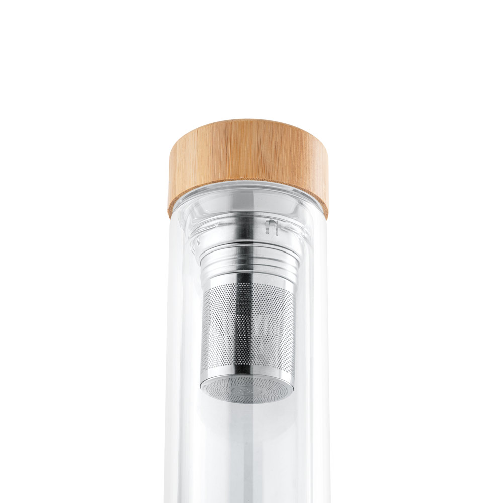Bouteille avec infuseur 400mL en verre borosilicate – Image 3