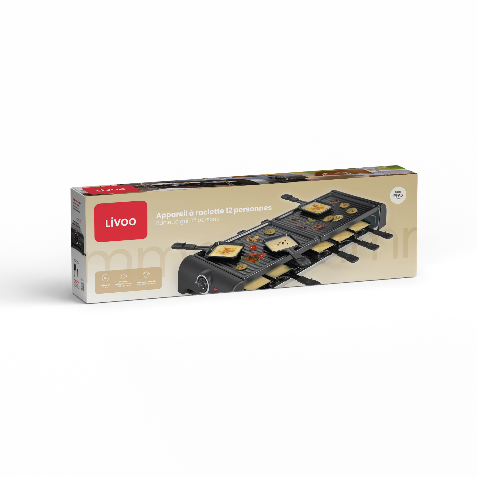 Appareil à raclette 12 personnes LIVOO – Image 4