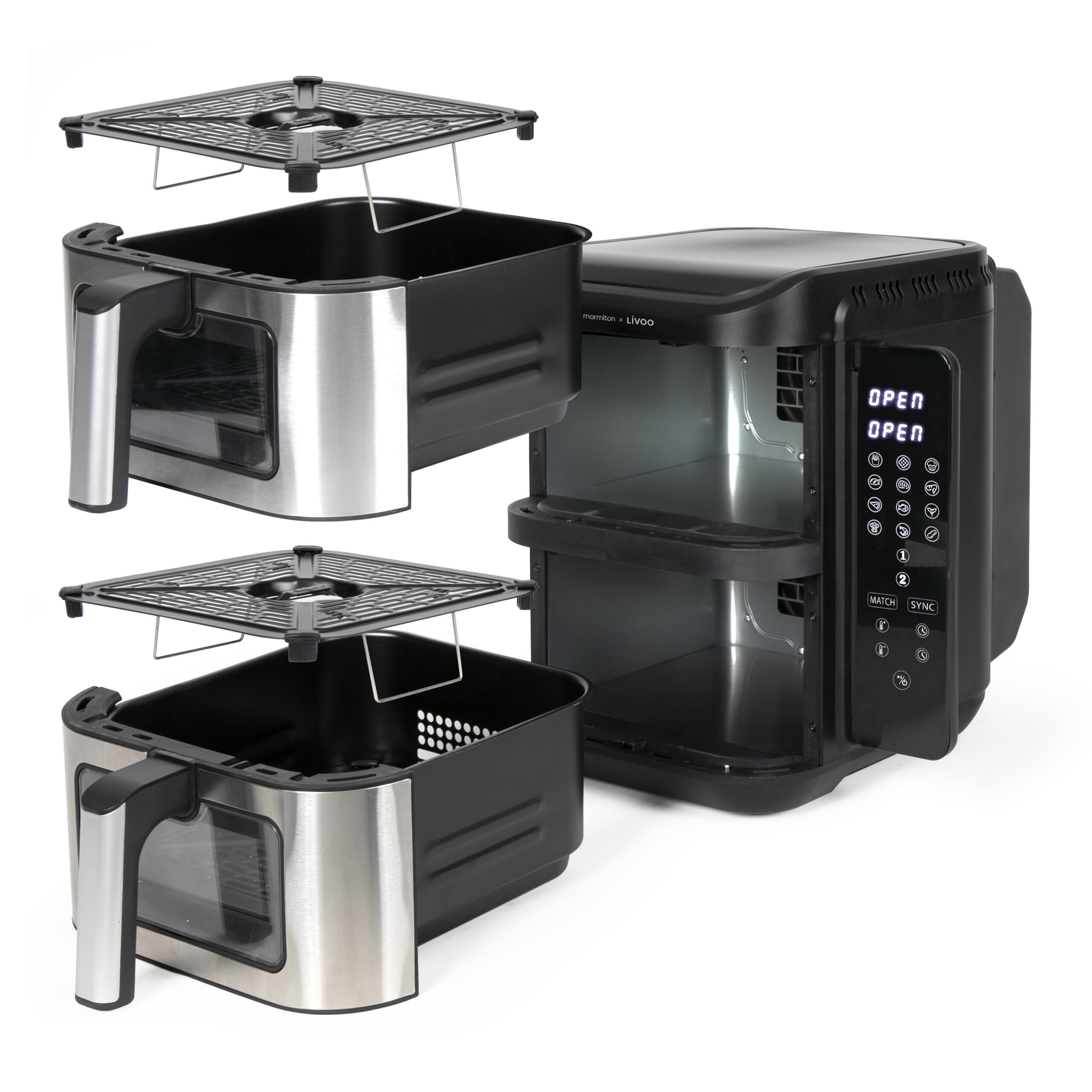 Friteuse sans huile double bac 11 L - Livoo x Marmiton – Image 3