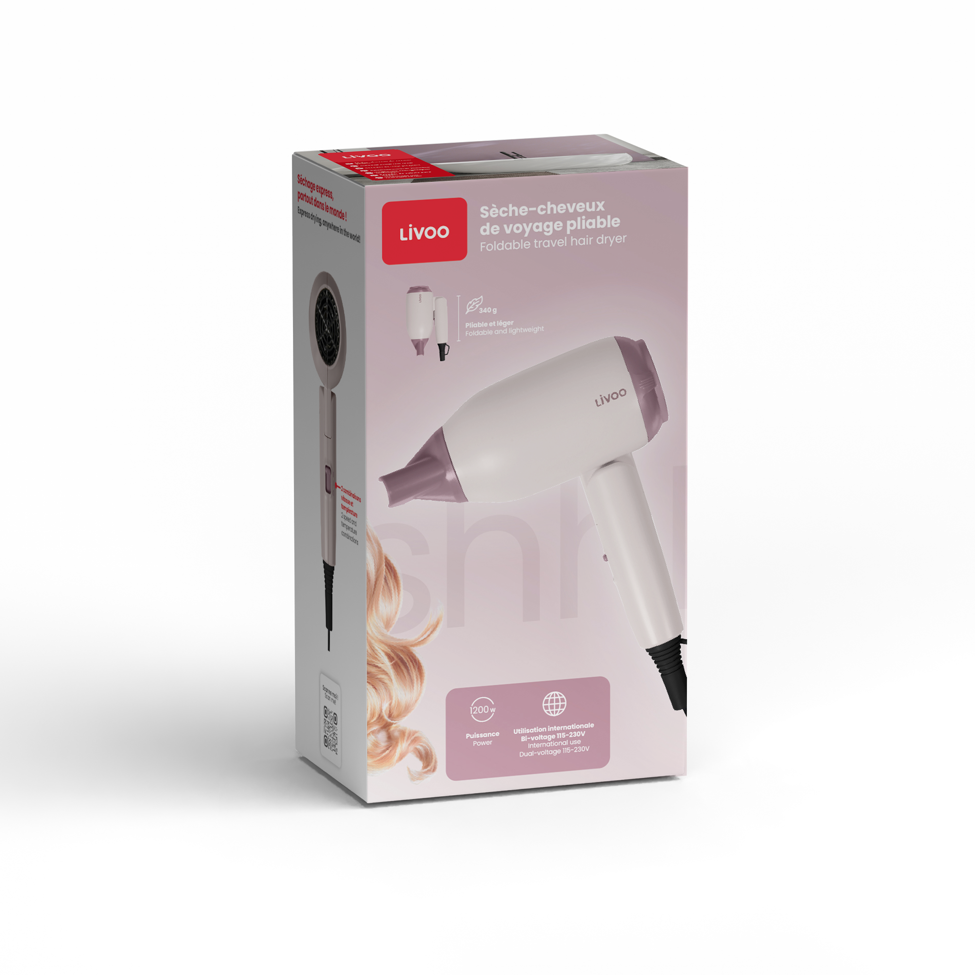 Sèche-cheveux de voyage pliable – Image 5