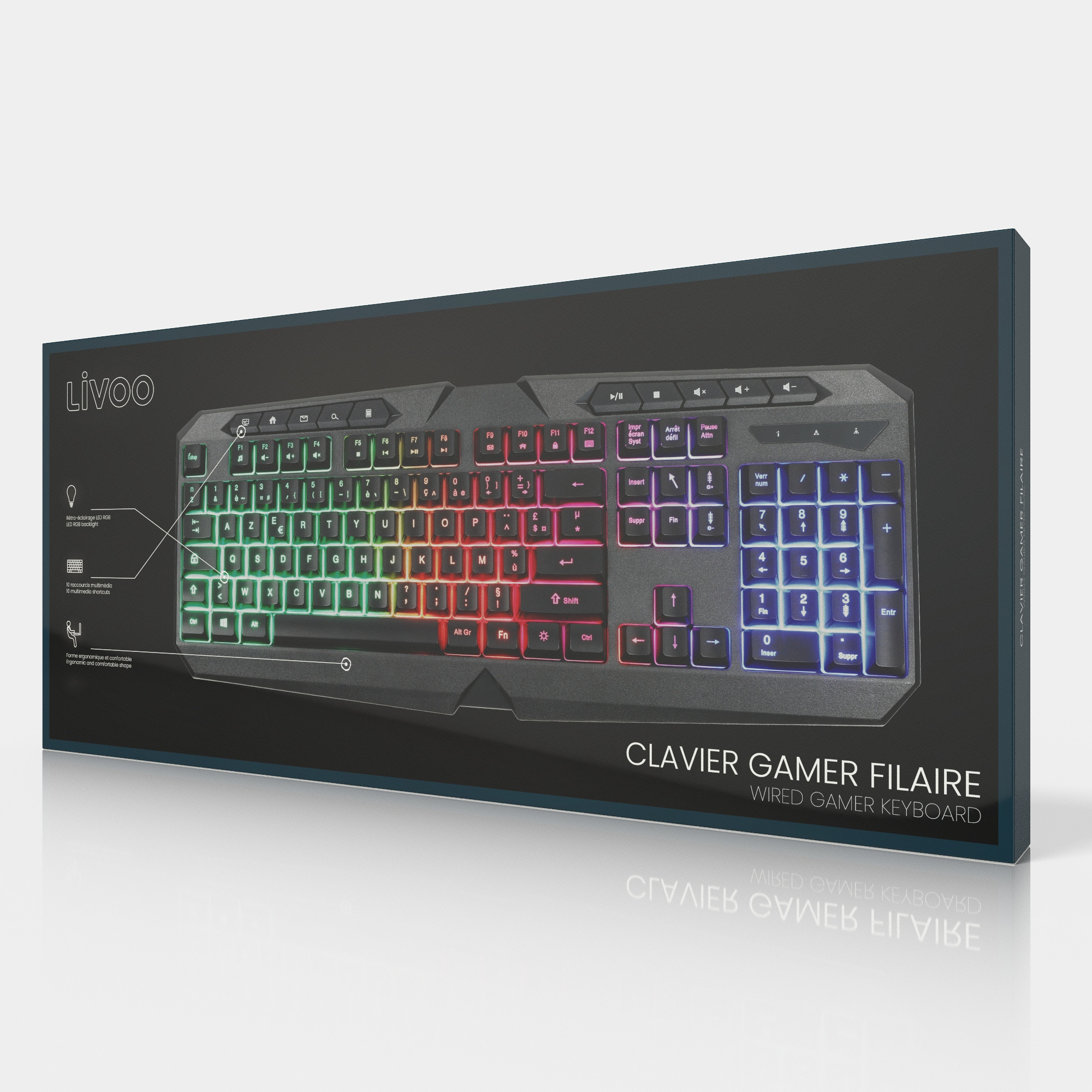 Clavier gaming filaire – Image 3
