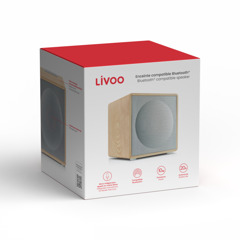 Enceinte cubique 10W Livoo – Image 5