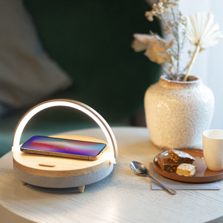 Enceinte LED chargeur induction fast charge Livoo – Image 2