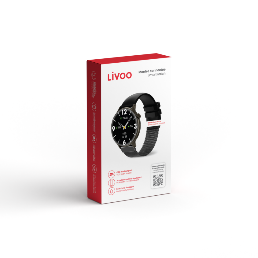 Montre connectée Livoo 1,43 pouces – Image 3