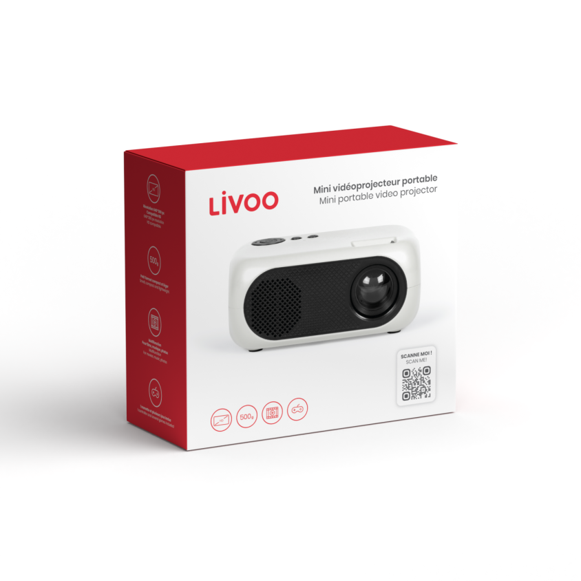 Mini vidéoprojecteur portable Livoo – Image 6
