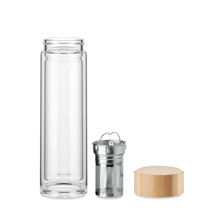 Bouteille avec infuseur 400mL en verre borosilicate – Image 5