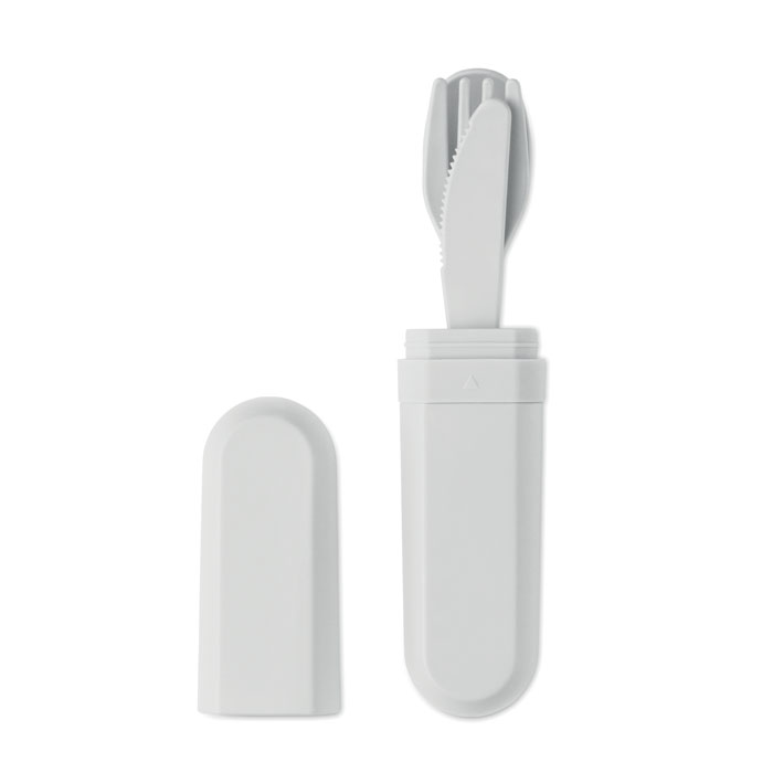Set de Couverts Réutilisables en PLA de Maïs avec Étui de Transport – Image 6