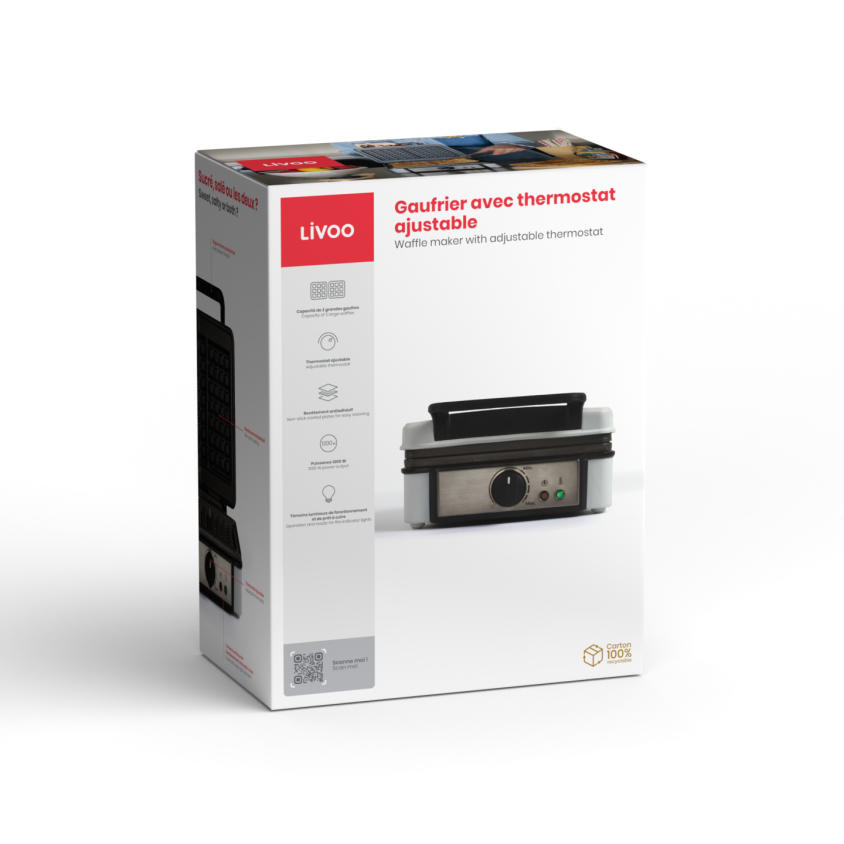 Gaufrier avec thermostat ajustable – Image 4