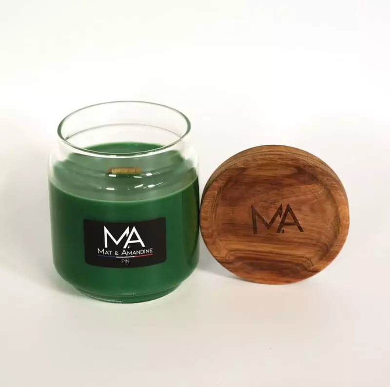 Bougie senteur Pin 350g MAT 130h – Image 3
