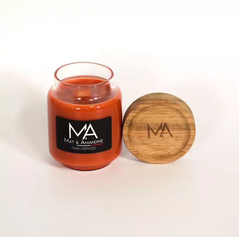 Bougie senteur Pain d'épices 350g MAT 130h – Image 3