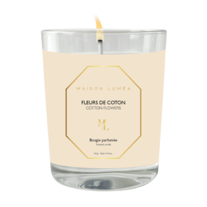 Bougie senteur fleurs de coton 160g LUMEA 50h