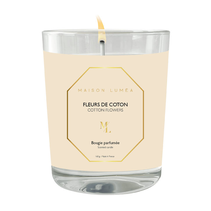 Bougie senteur fleurs de coton 160g LUMEA 50h