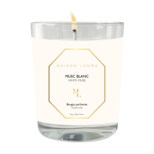 Bougie senteur Musc blanc 160g LUMEA 50h