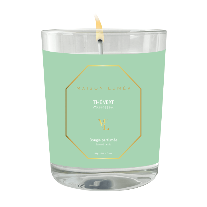 Bougie senteur thé vert 160g LUMEA 50h