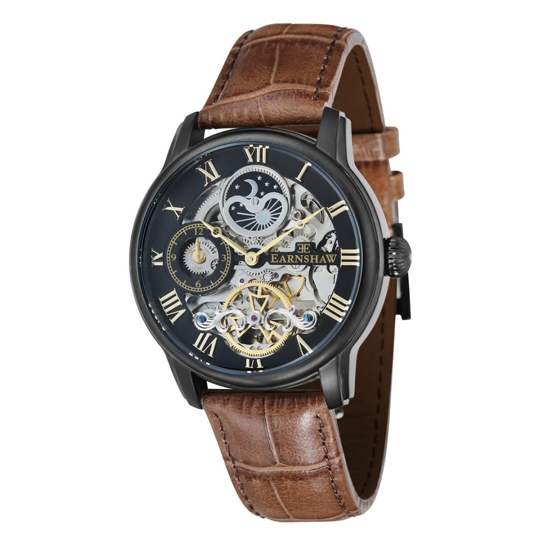 ES-8006-10 Montre homme Earnshaw LONGITUDE automatique - cadran noir
