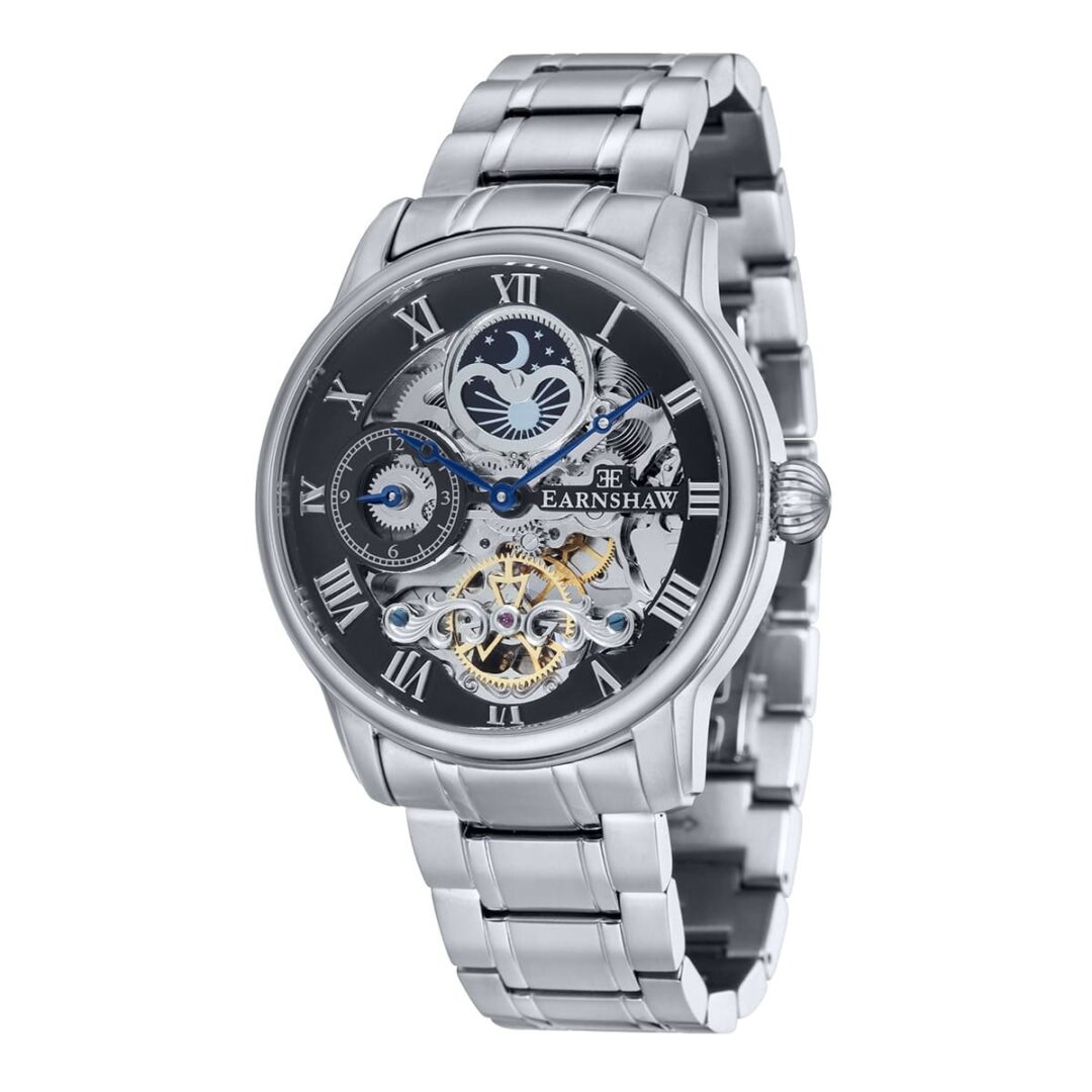 ES-8006-11 Montre homme EARNSHAW Longitude Mouvement automatique Boitier rond en acier inoxydable