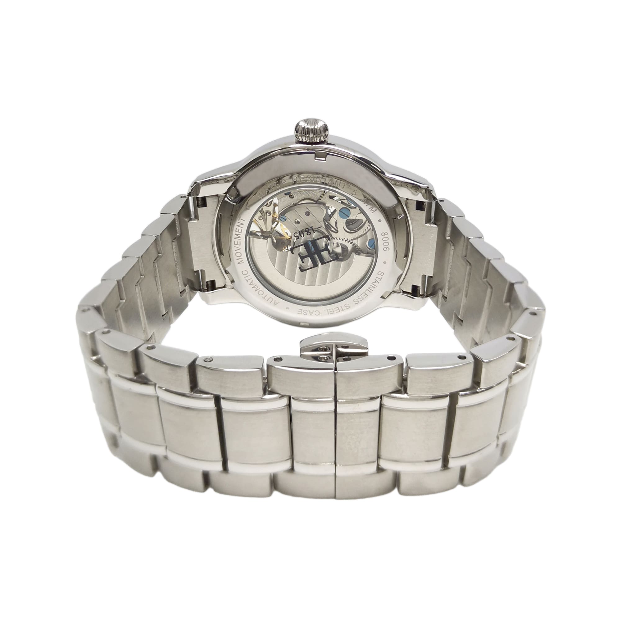 Montre homme EARNSHAW Longitude Mouvement automatique Boitier rond en acier inoxydable – Image 3
