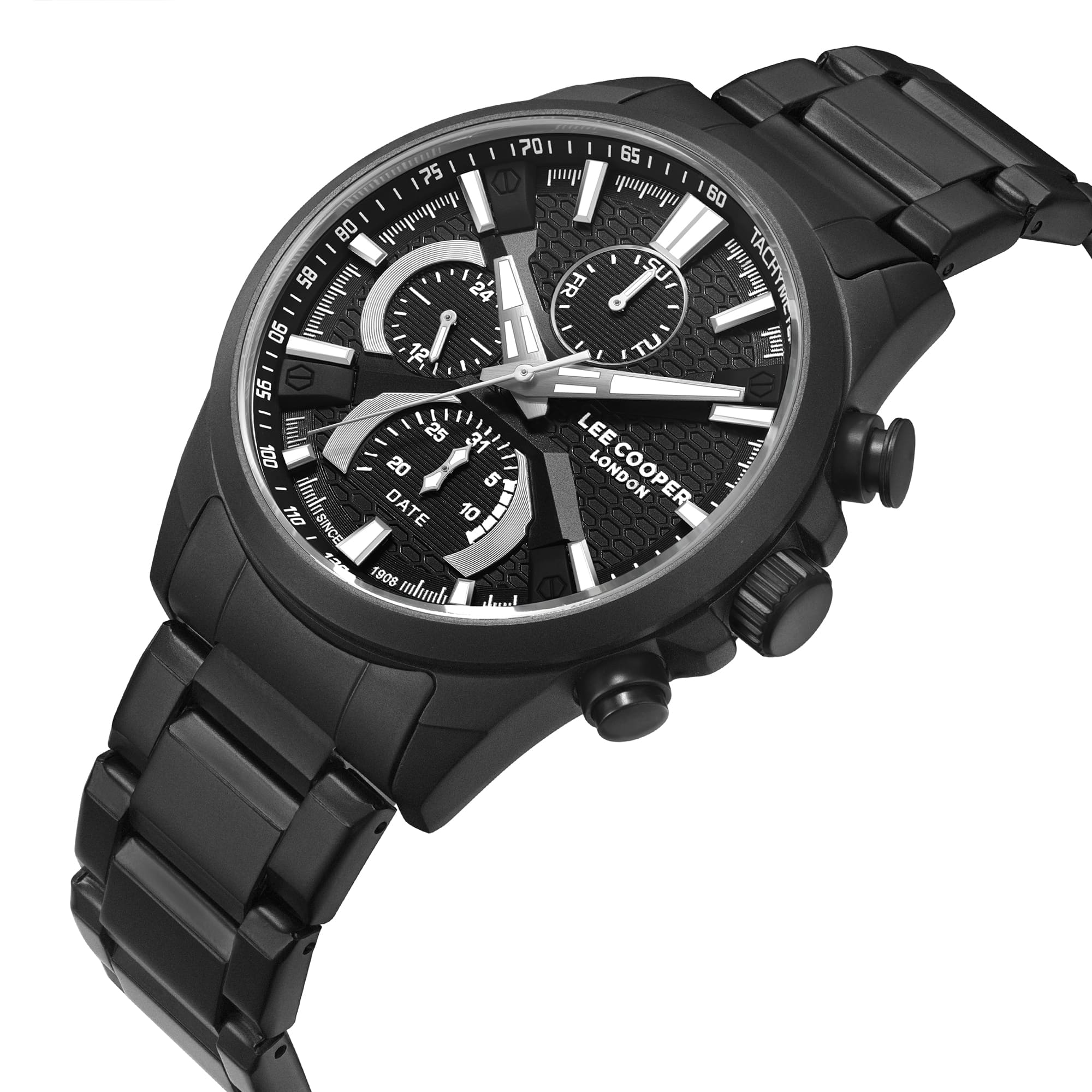 Montre homme - Lee Cooper - Analogique - Ronald - noir – Image 2