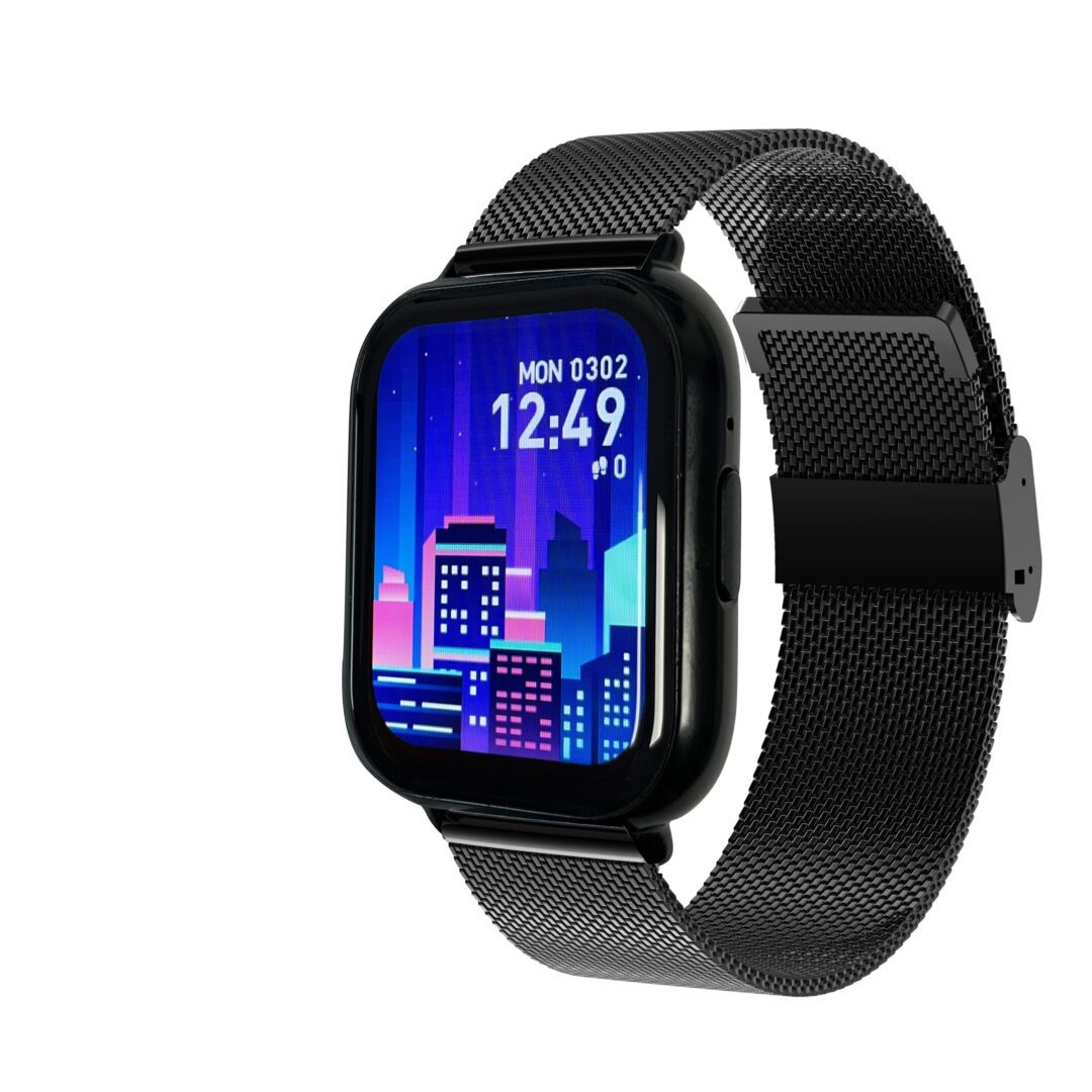 SW105D Montre Smarty connectée - Fitnow - SW105D - Boitier rectangulaire noir