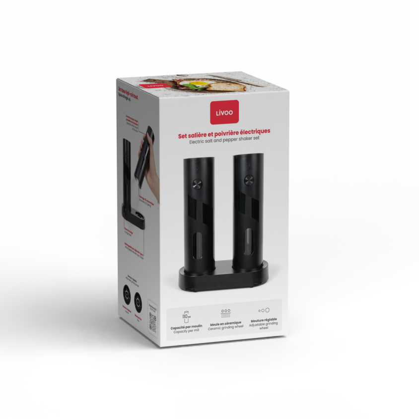 Set salière et poivrière électriques Livoo – Image 5
