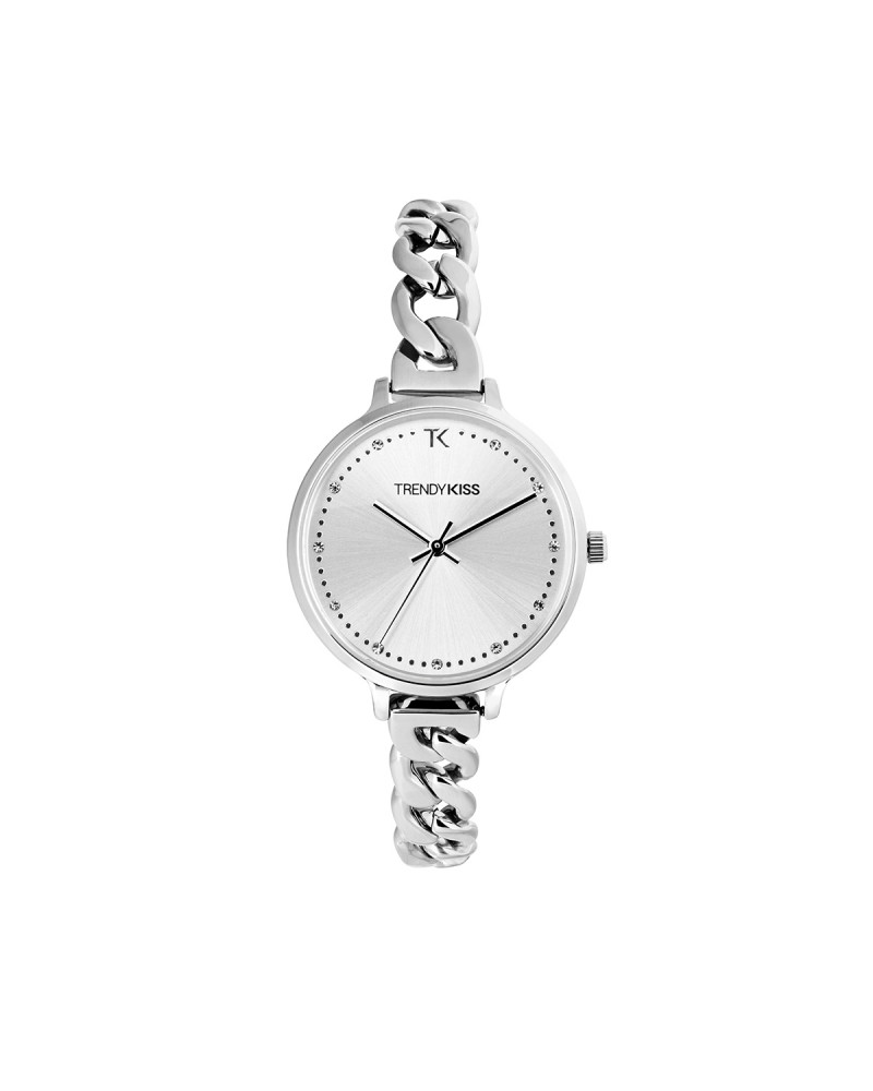 Montre femme Trendy kiss Pauline argenté