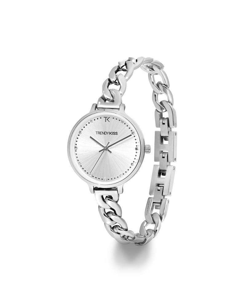 Montre femme Trendy kiss Pauline argenté – Image 2