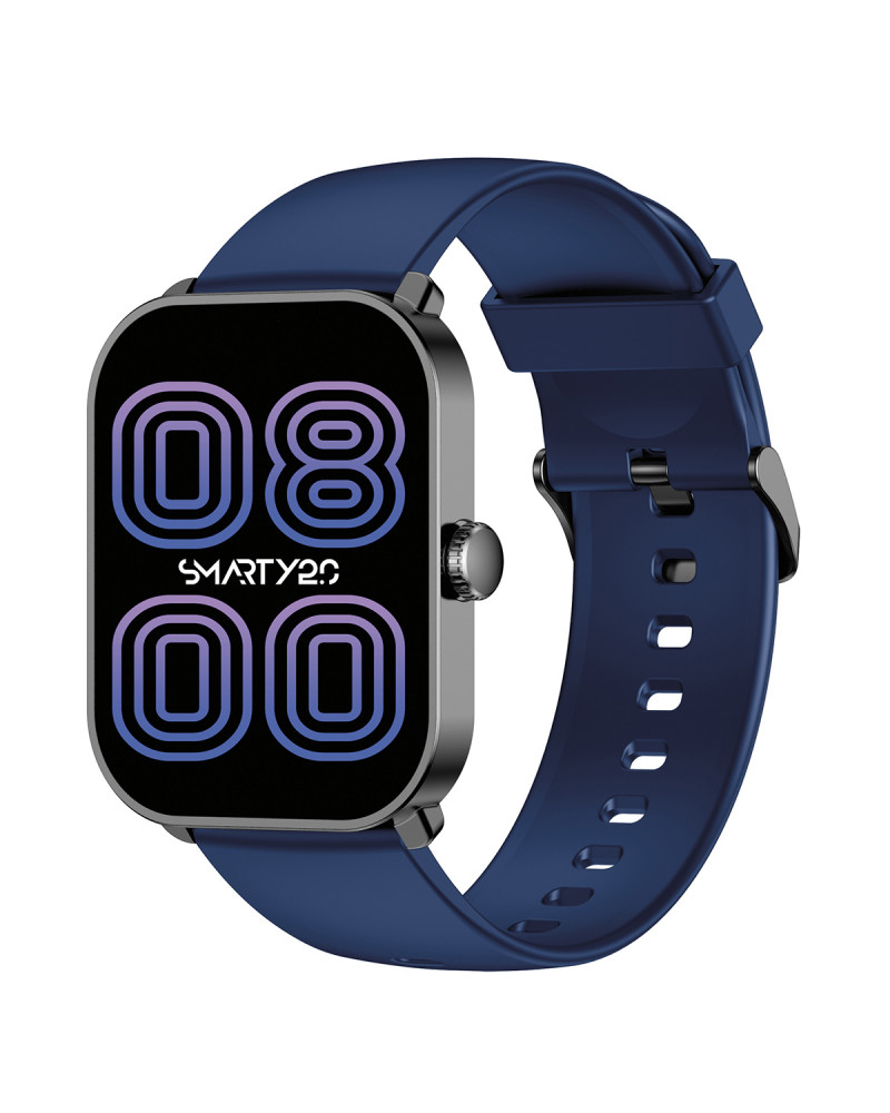 Montre SMARTY2.0 SUPER AMOLED - Bracelet Silicone bleu