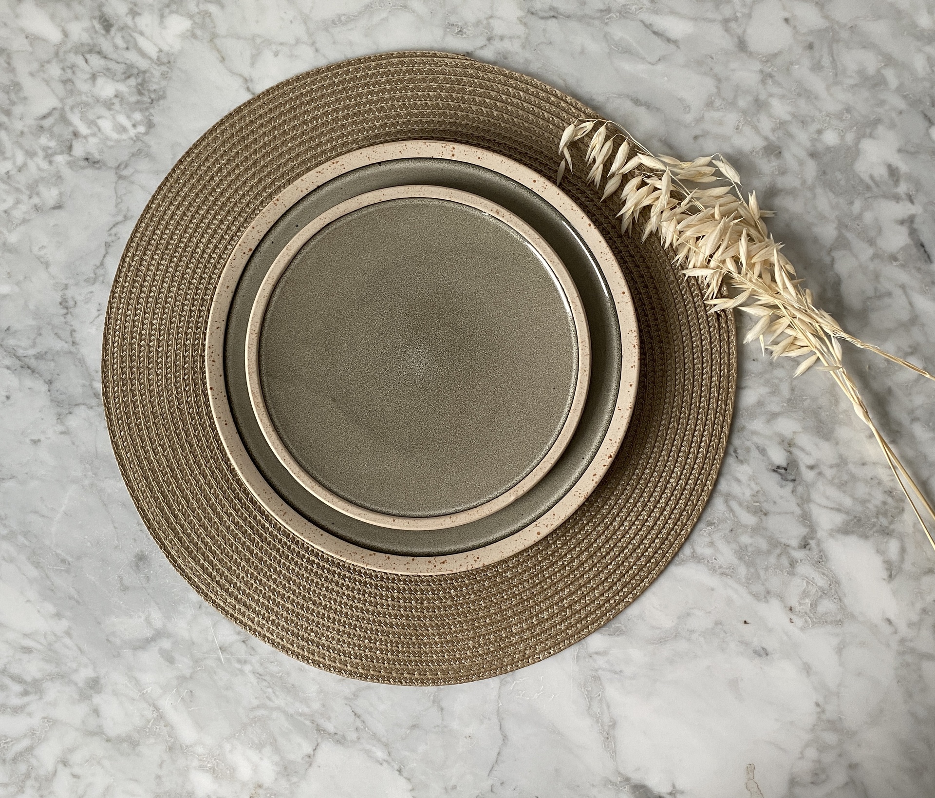 Set de Table Rond "Tradition" – Naturel – Image 2