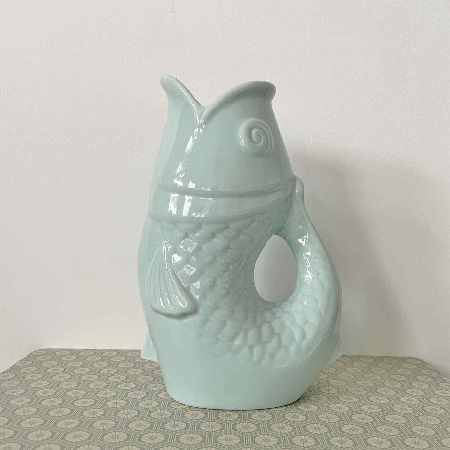 Pichet poisson gm bleu givré – Image 4