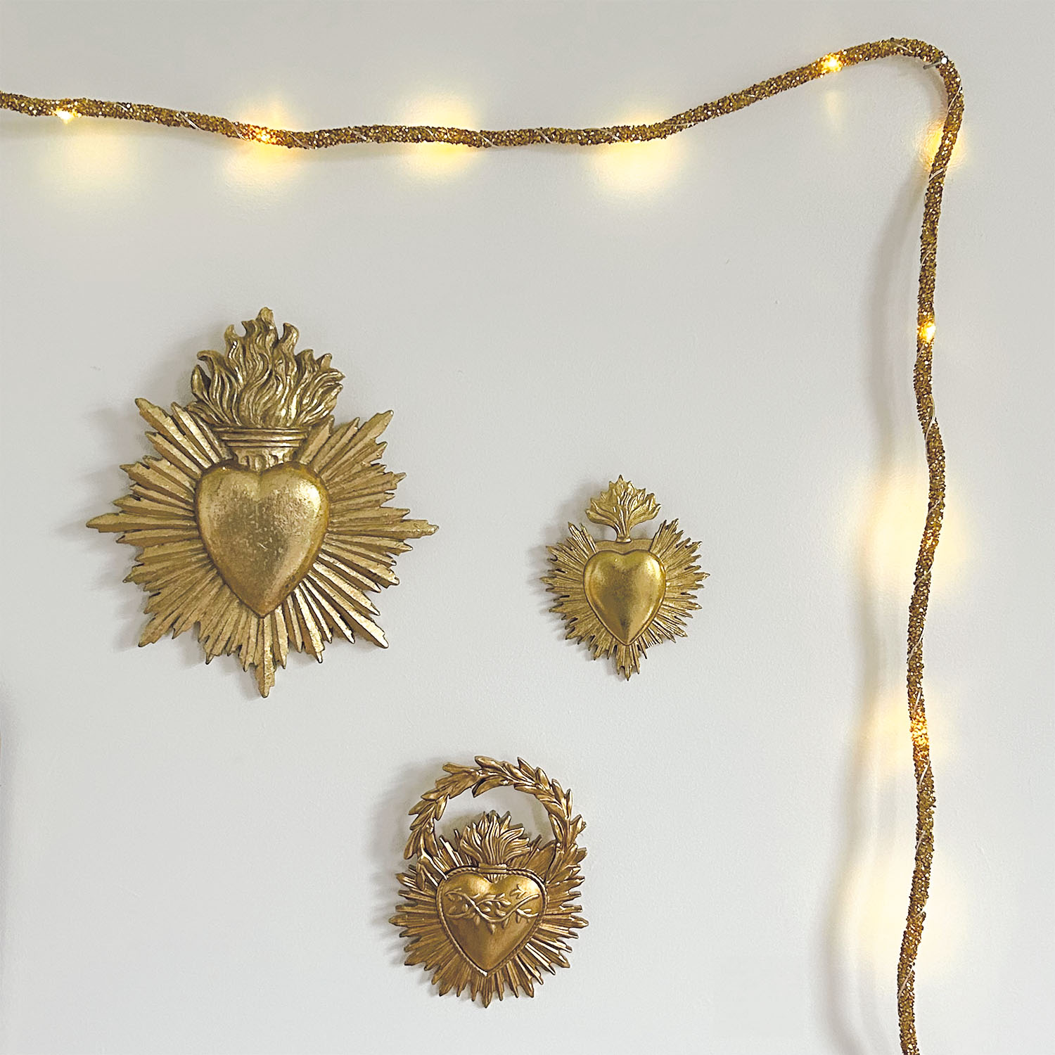 Déco Ex-voto coeur gm doré – Image 2