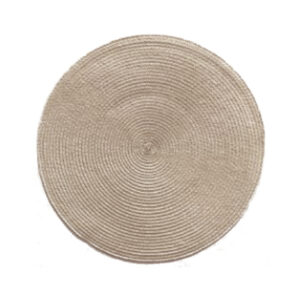 Set de Table Rond "Tradition" – Écru