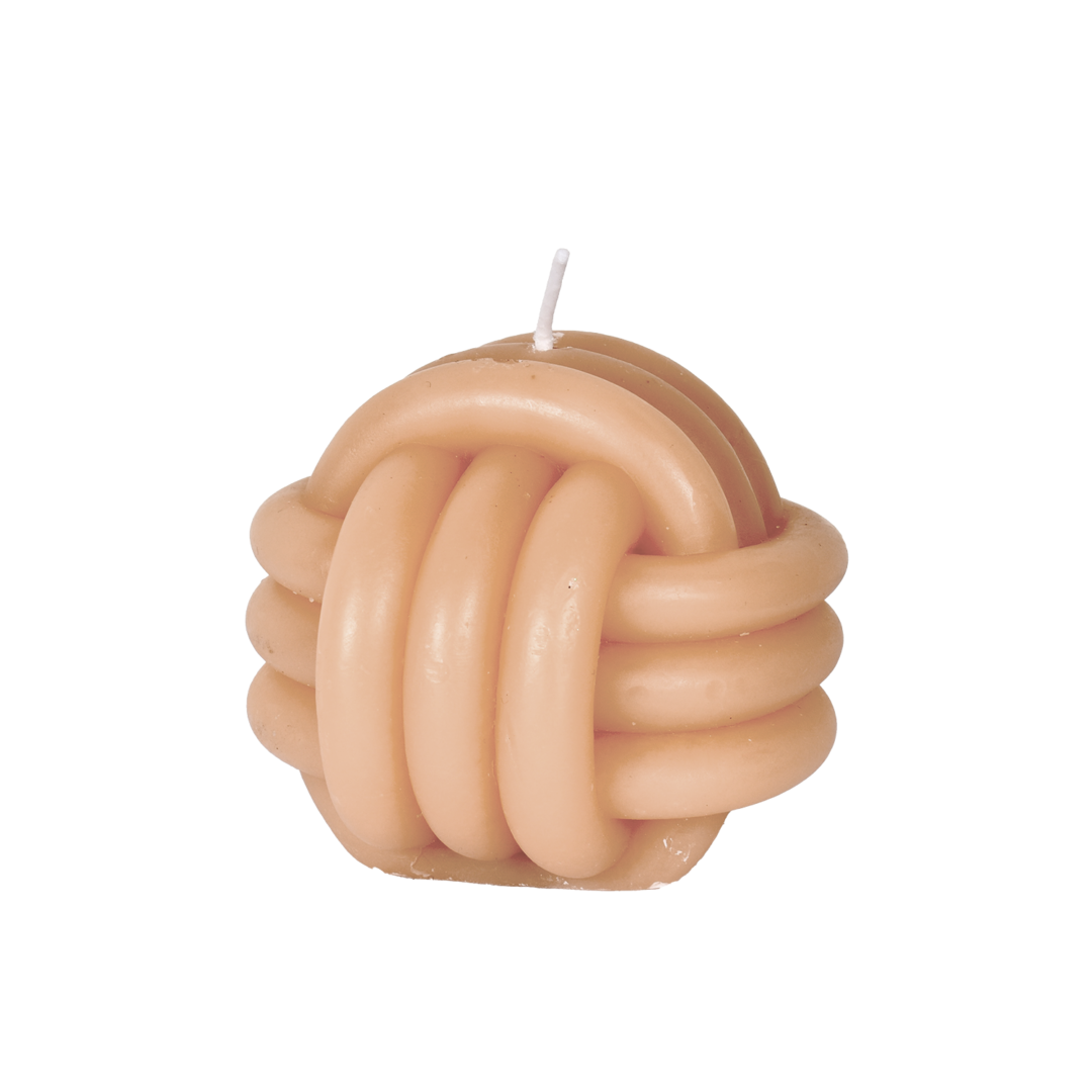 Bougie nœud beige