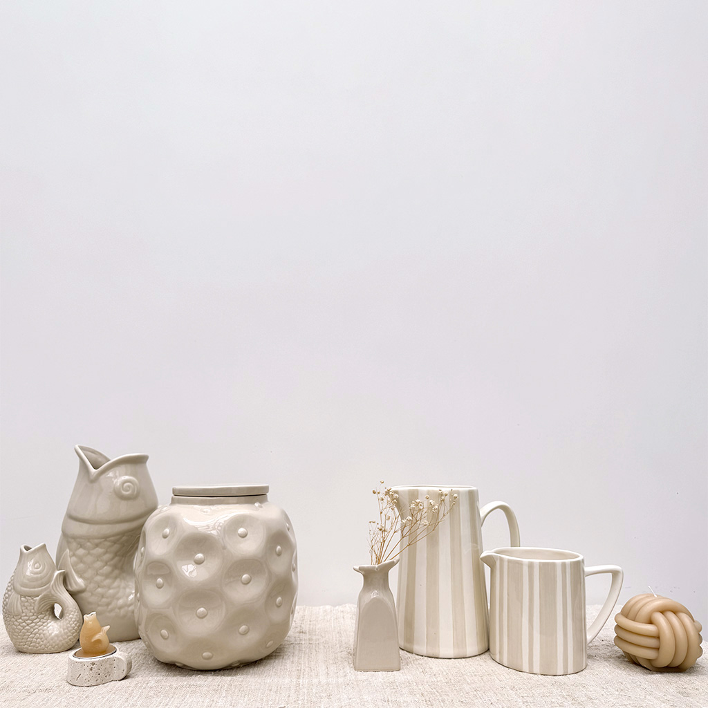 Bougie nœud beige – Image 5