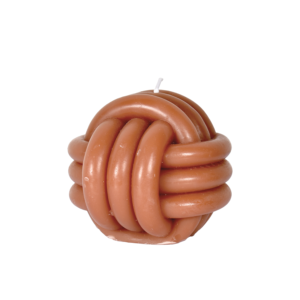Bougie nœud marron