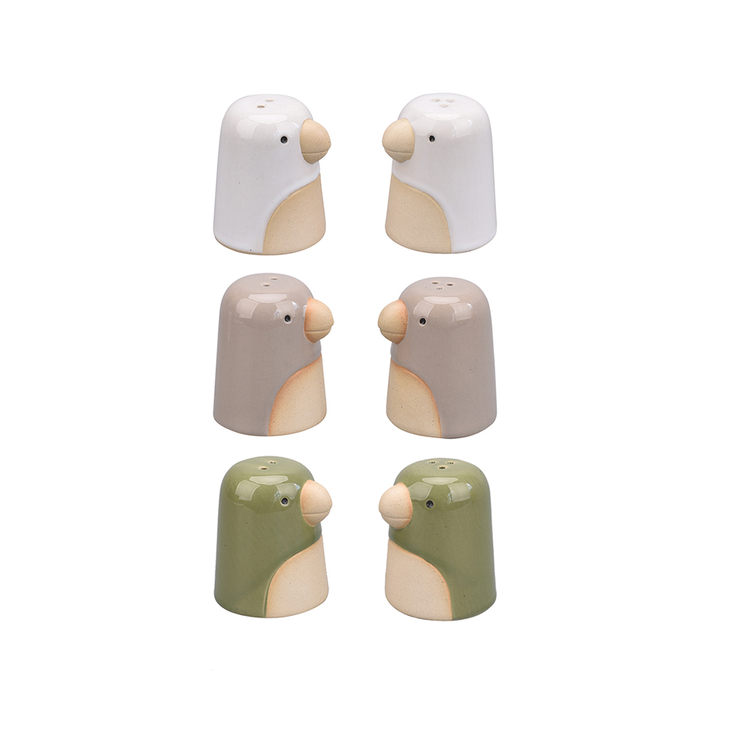 Set de sel et poivre perroquet assorties