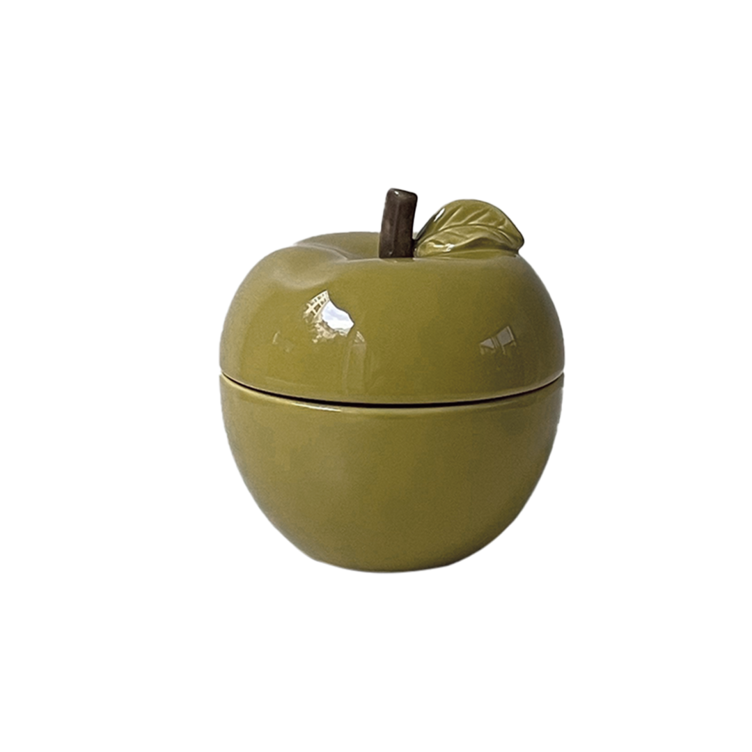 Bougie pom' glow kaki vanille