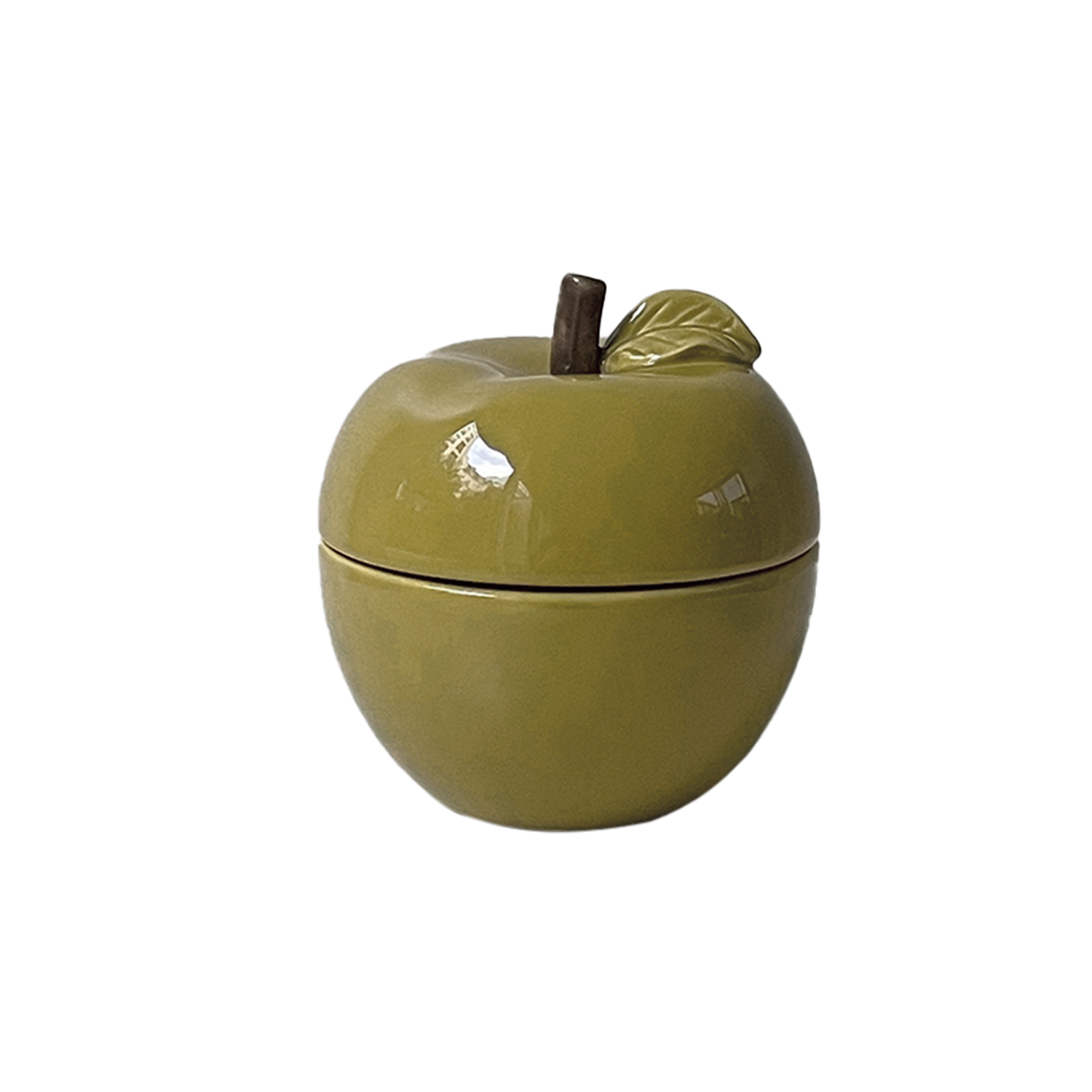 Bougie pom' glow kaki vanille