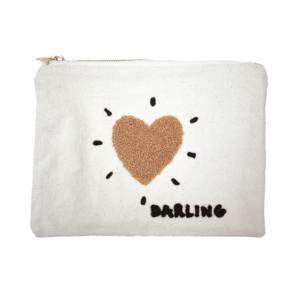 Trousse influence cœur marron darling