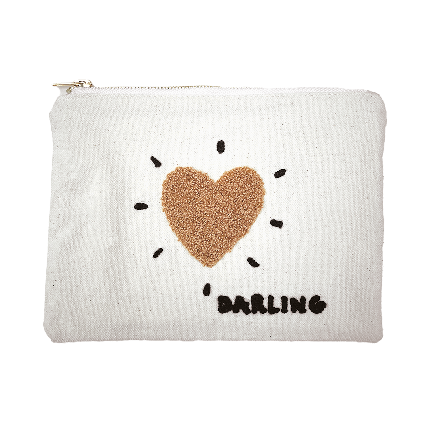 Trousse influence cœur marron darling