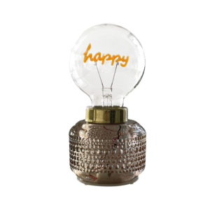 Lampe Décorative LED "Vaness Happy" – Coloris Champagne