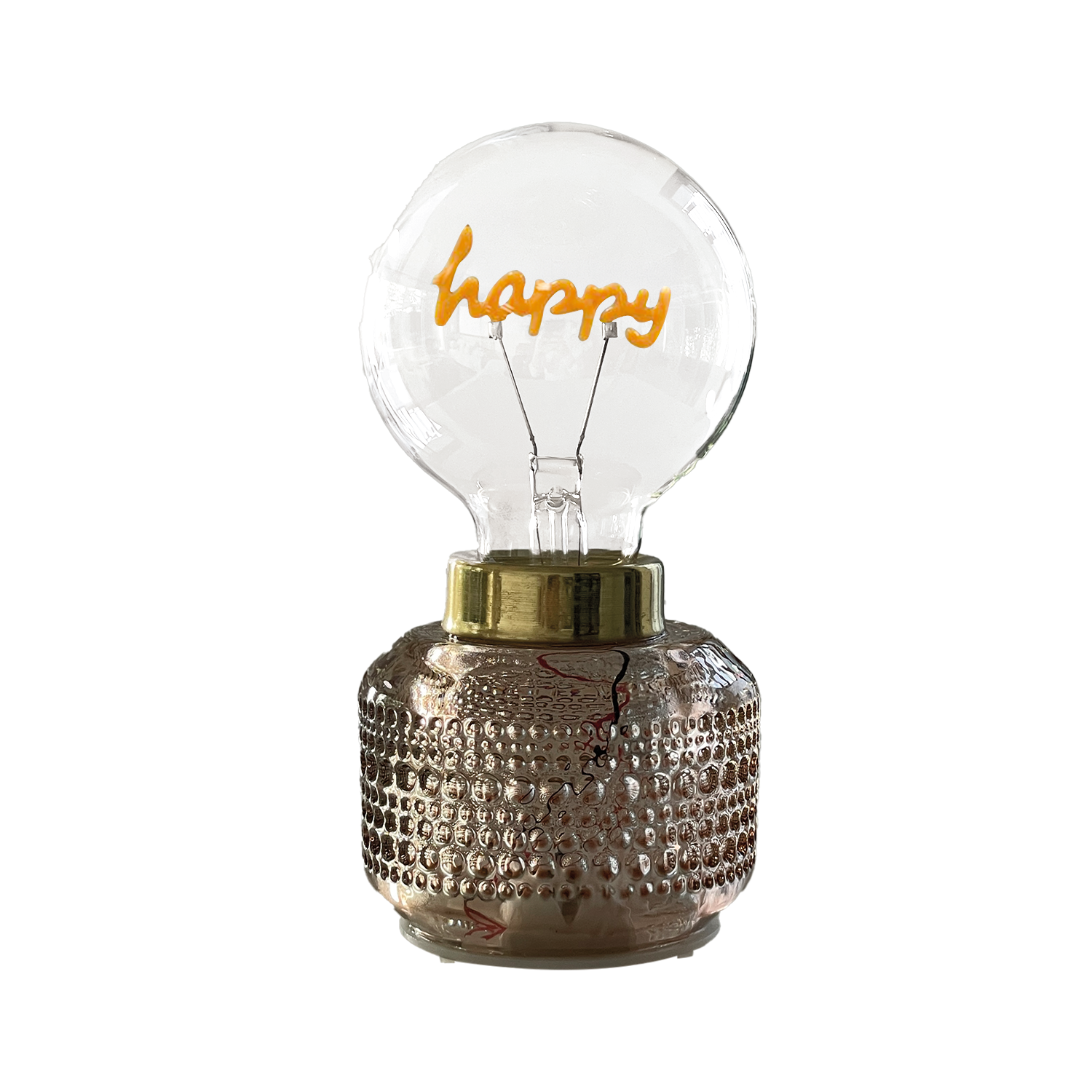 Lampe Décorative LED "Vaness Happy" – Coloris Champagne