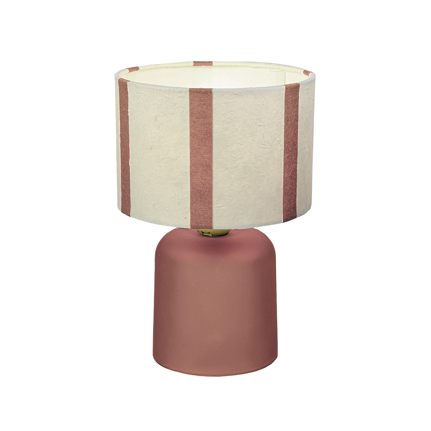Lampe LED à Rayures – Rose Pastel