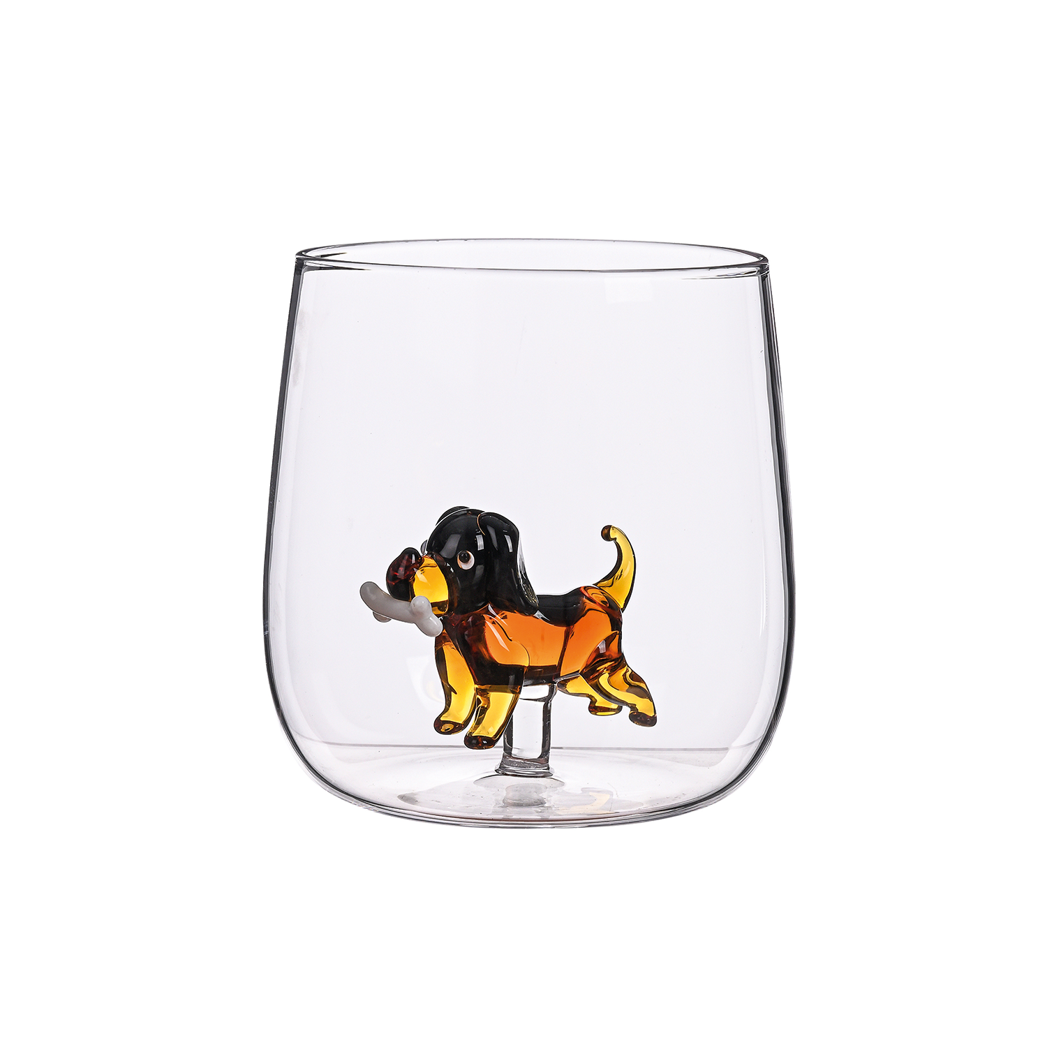 Verre gobelet 3D chien os