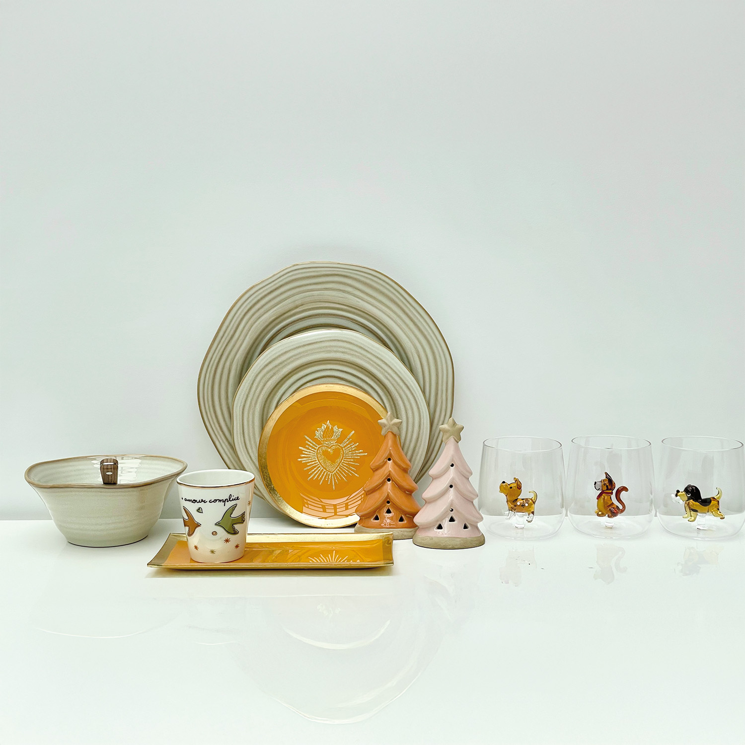 Verre gobelet 3D chien os – Image 2
