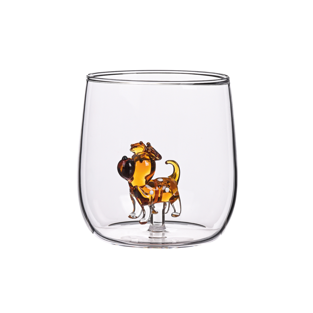 018725-1 Verre gobelet 3D chien Max